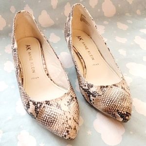 Anne Klein iflex Snake Skin Wedge Heels